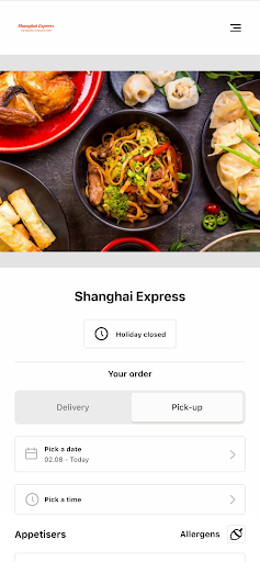 Android application Shanghai Express screenshort