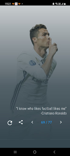 Android application Cristiano Ronaldo Quotes - CR7 screenshort