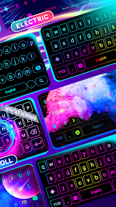 Neon LED Keyboard - Emoji, GIF