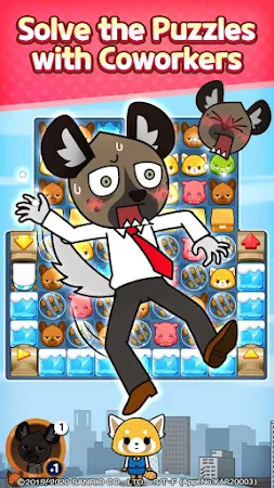 Game screenshot Aggretsuko : Match 3 Puzzle hack