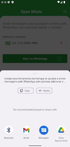 Open Whats - Mensagem direta Screen 3