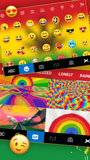 Reggae Weed Leaf Keyboard Back Screenshot 4 - AppWisp.com