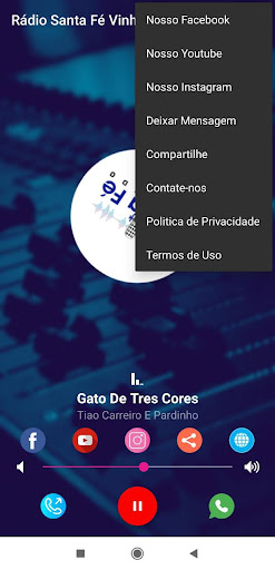 Android application Rádio Santa Fé Vinhedo screenshort