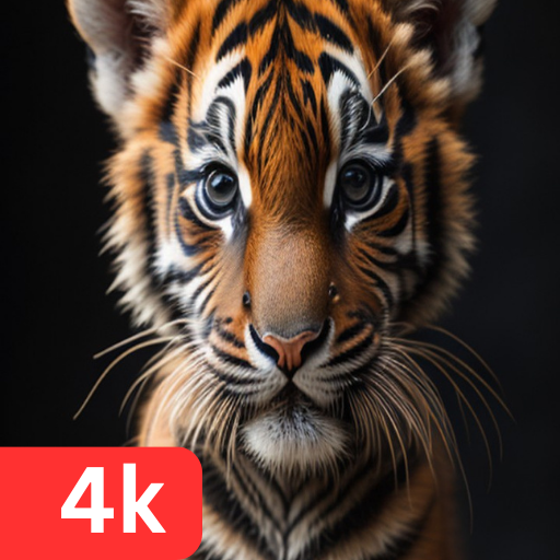 Baby Tiger Wallpapers 4k logo