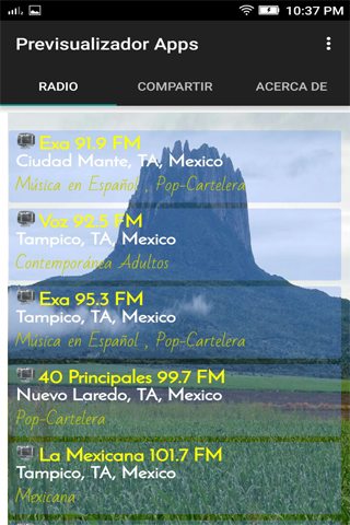 App screenshot