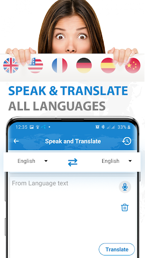 Speak and translate app
