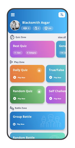 W3exams Quiz App Screen 3