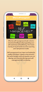 Self-management skills