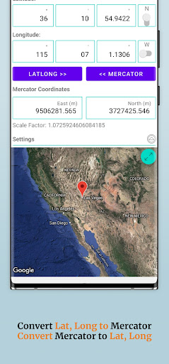 Mercator Projection Converter Screen 3