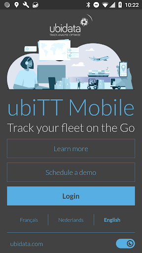 Android application ubiTT - Mobile Track & Trace screenshort