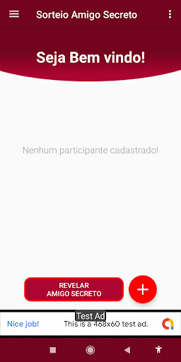 Android application Sorteio Amigo Secreto screenshort
