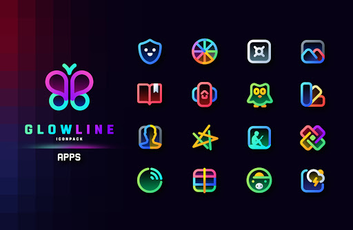 GlowLine Icon Pack - Personalization - apps