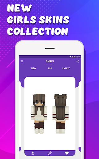 Android application Girls Skins screenshort