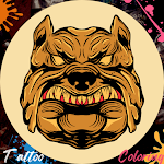 Cover Image of Download Tattoo Dog Coloring Book  APK