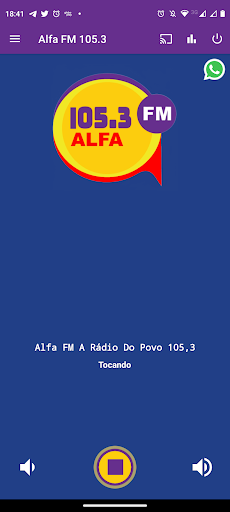 Android application Rádio Alfa FM 105.3 screenshort