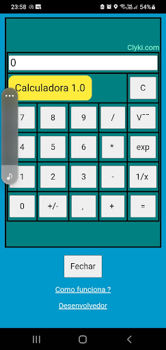 Android application Calculadora screenshort