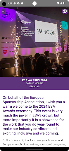 ESA Awards Screen 3