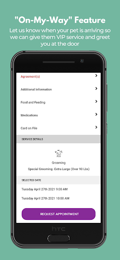 Screenshot of Happy Hearts Pet Care Services