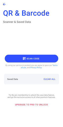QR & Barcode Scan & Generator Screen 3