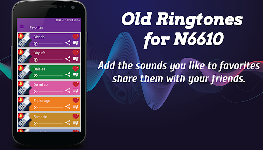 Old Ringtones for Nokia 6610