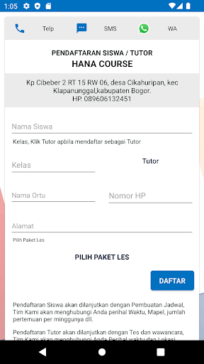 Hana Course Screen 2