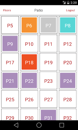 Android application Rezku Table Manager screenshort
