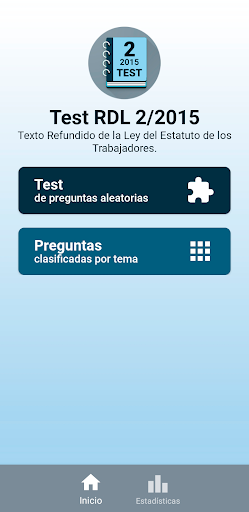 Android application Tests Estatuto del Trabajador screenshort