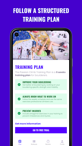 Screenshot of Passion: Bouldering & Climbing
