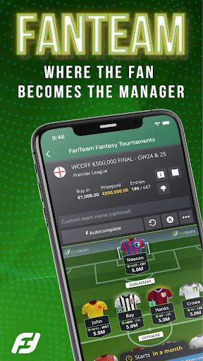 Android application FanTeam screenshort