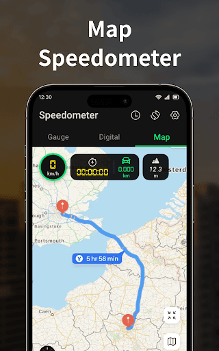 Speedometer Offline: GPS, HUD screenshot 9