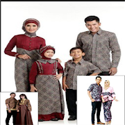 Indonesian batik pair model