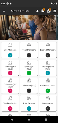 Android application Moxie Fit screenshort