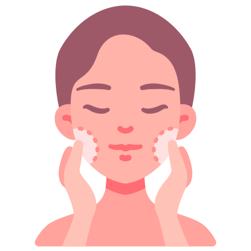 Cleansing skin from pimples