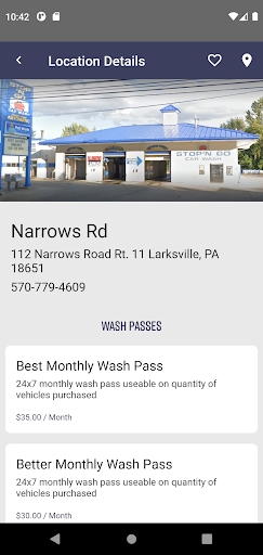 Stop n Go Car Wash Screen 3
