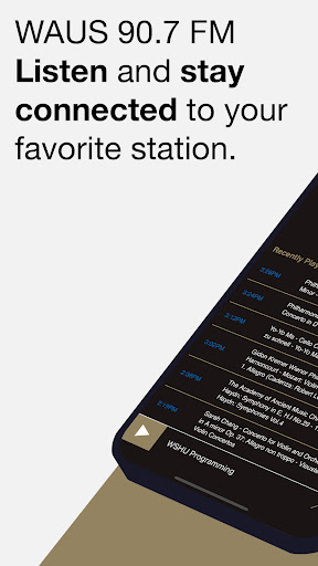 Android application WAUS 90.7 FM screenshort