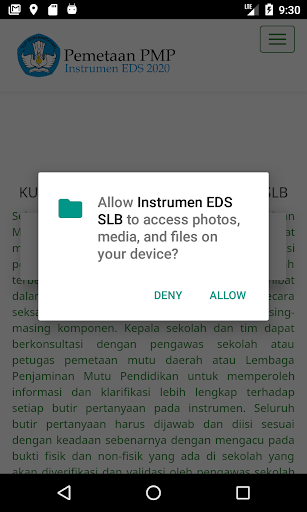 Instrumen EDS SLB Screen 2