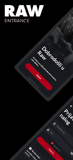 Android application Raw Entrance screenshort