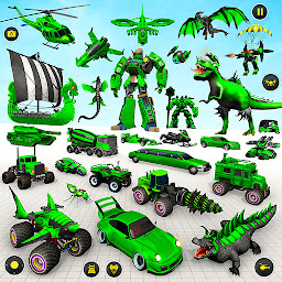 Icon image Heli Robot Car Game:Robot Game