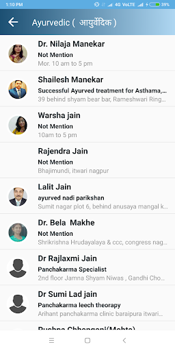 Android application Nagpur JAIN HEALTH care screenshort