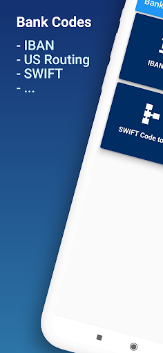Android application Bank Codes - US Routing, IBAN screenshort