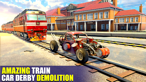 Train Car Crash Derby Game 3D Screen 3