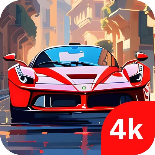 Cars wallpapers 4K Backgrounds logo