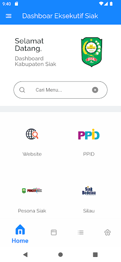Dashboard Eksekutif Siak Screen 3