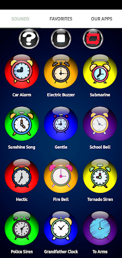 Android application High Volume Alarms screenshort