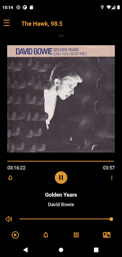 Android application The Hawk, 98.5 FM KHAQ screenshort