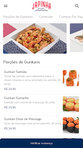 Japinha Delivery Screen 2
