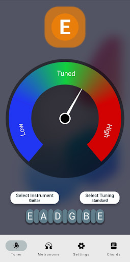 Android application Guitatune Tuner screenshort