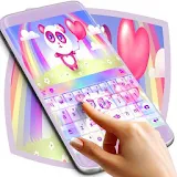 Cute Rainbow Panda Keyboard icon