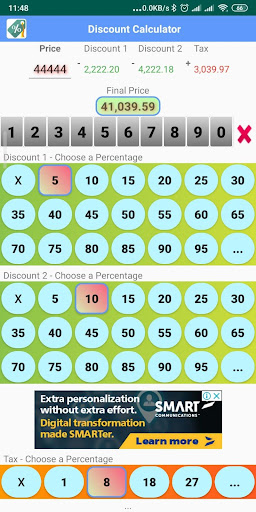 Discount Calculator Screen 3