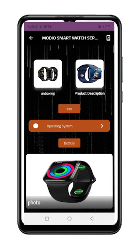 Modio MW07 Smart - Guide Screen 3